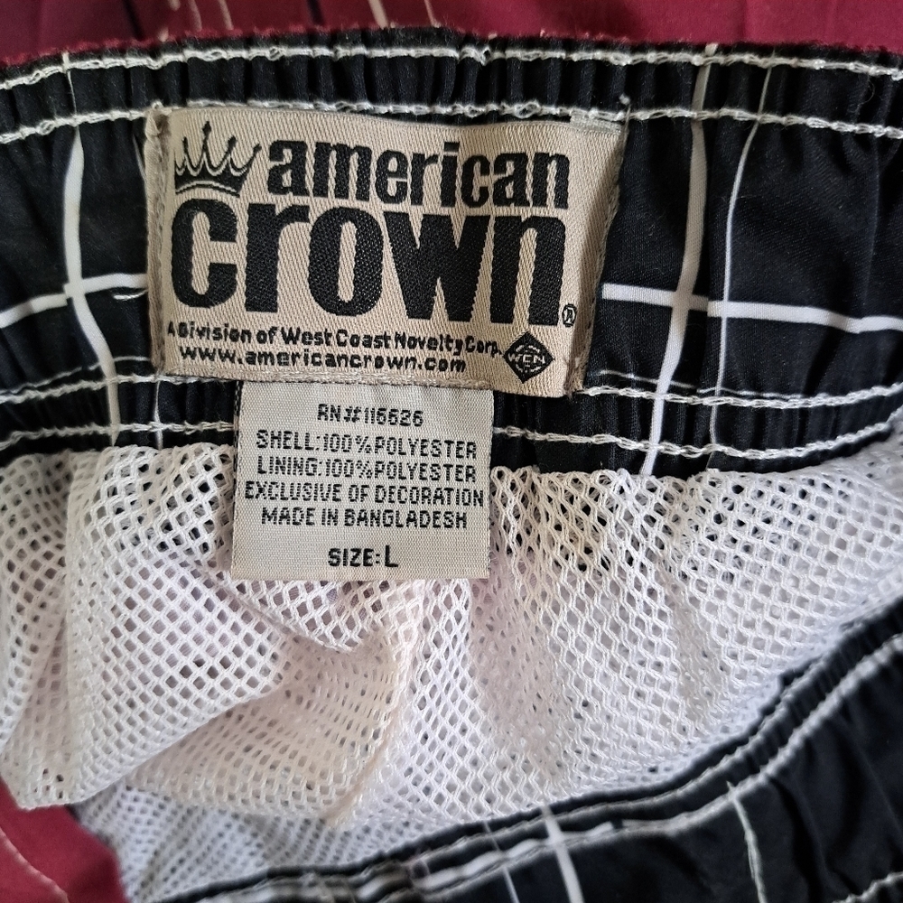 American Crown ombre swimming trunks size large - Picture 6 of 6